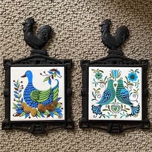 Vintage Bird Trivets